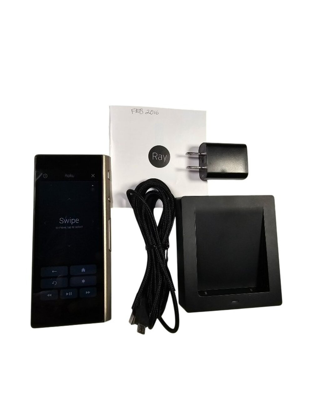 Ray Smart Remote Control Touchscreen Universal RC00101BK With Dock & Manual